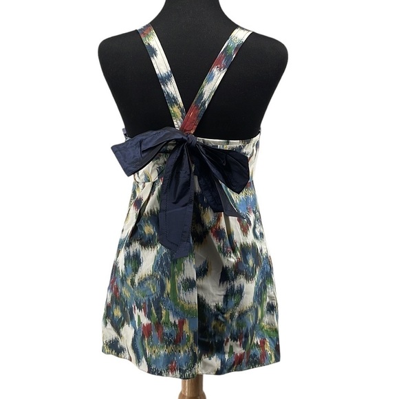 Vera Wang Lavender Label silk blend colorful tank top bow back sz xs - Picture 2 of 10